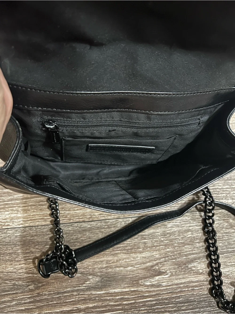 Rebecca Minkoff Black Small Love Quilted Chevron Crossbody bag
